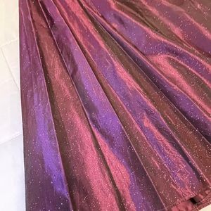 Purple sparkly y2k vintage strapless Dress